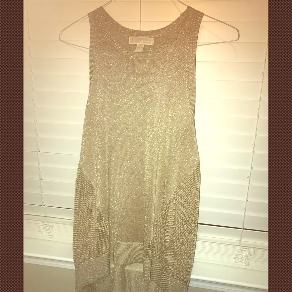 Michael Kors top gold size M